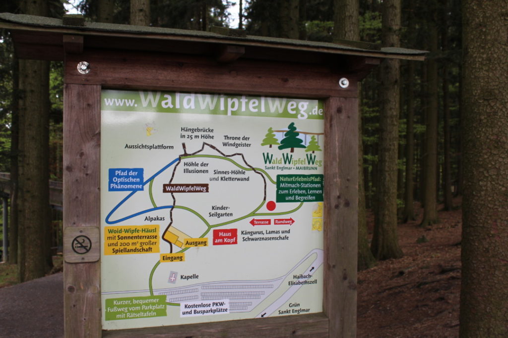 Wald Wipfel Weg - Wegenetz