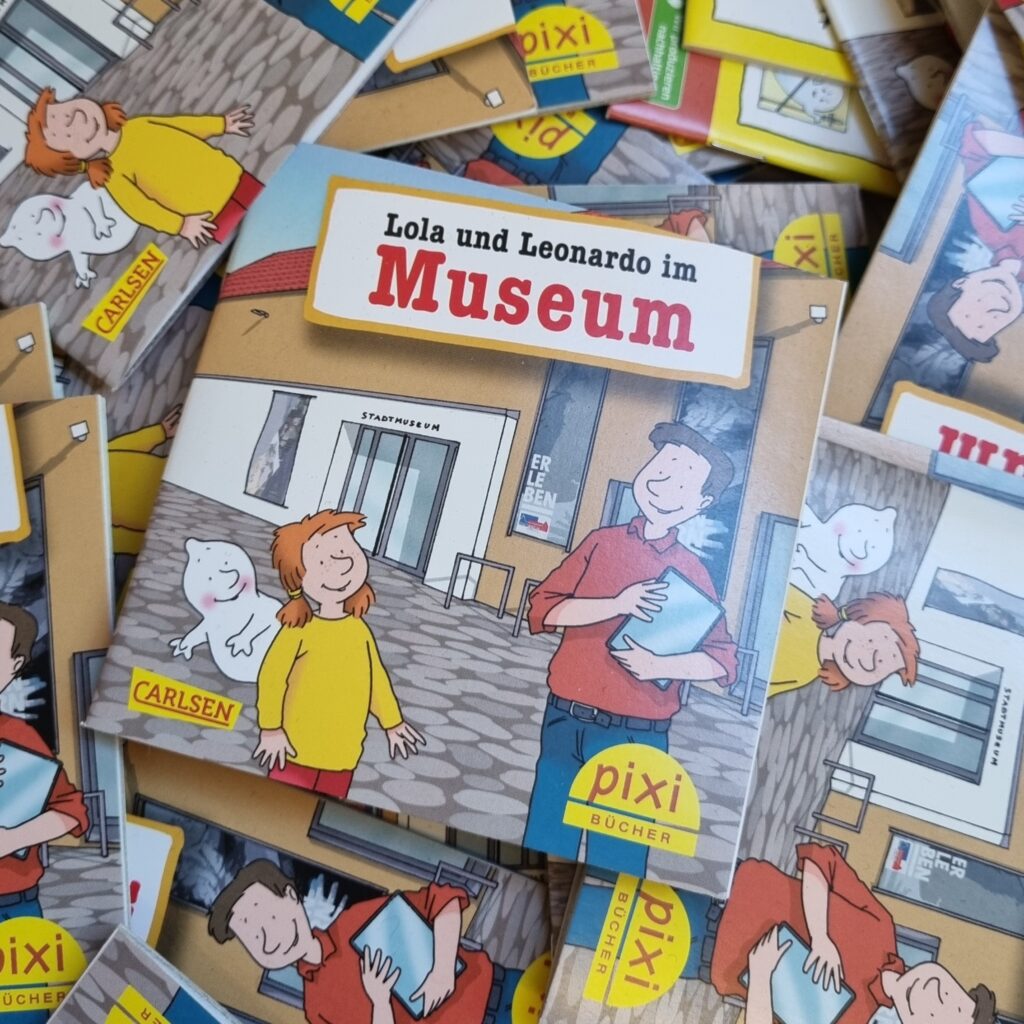 Lola und Leonardo im Museum Amberg Pixi